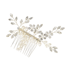 ATHENA COLLECTION - SIMPLY CHIC HAIR COMB - HC220 SILVER