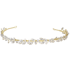 ATHENA COLLECTION - CRYSTAL CHIC HEADBAND - AHB-52 (GOLD)