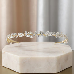 ATHENA COLLECTION - CRYSTAL CHIC HEADBAND - AHB-52 (GOLD)