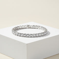 CUBIC ZIRCONIA COLLECTION - CRYSTAL GLAM TENNIS BRACELET - BR116A