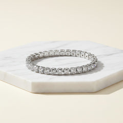 CUBIC ZIRCONIA COLLECTION - CRYSTAL GLAM TENNIS BRACELET - BR116A