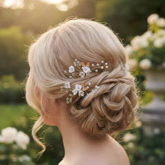 ATHENA COLLECTION - VINTAGE CHARM HAIR PINS - SILVER (PIN48) (PAIR)