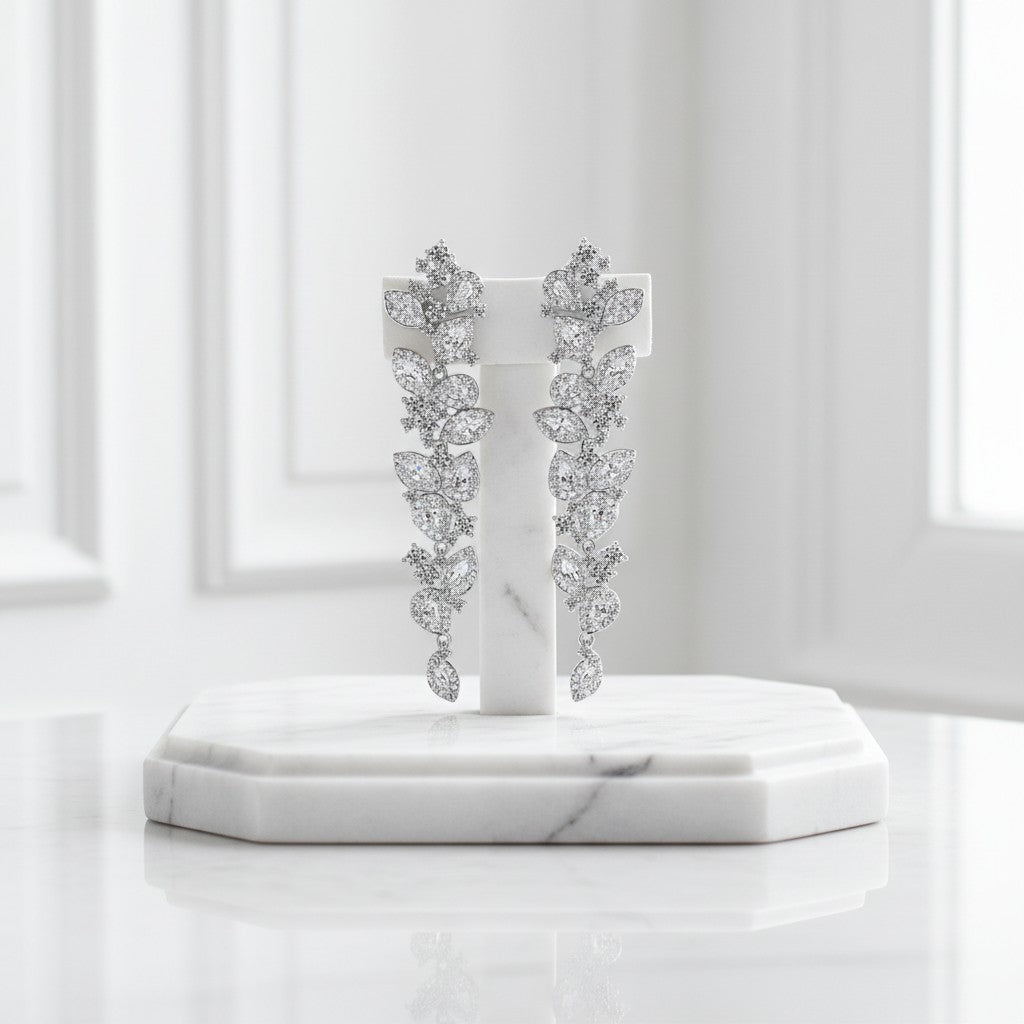 CUBIC ZIRCONIA COLLECTION - BEDAZZLE EARRINGS - CZER568