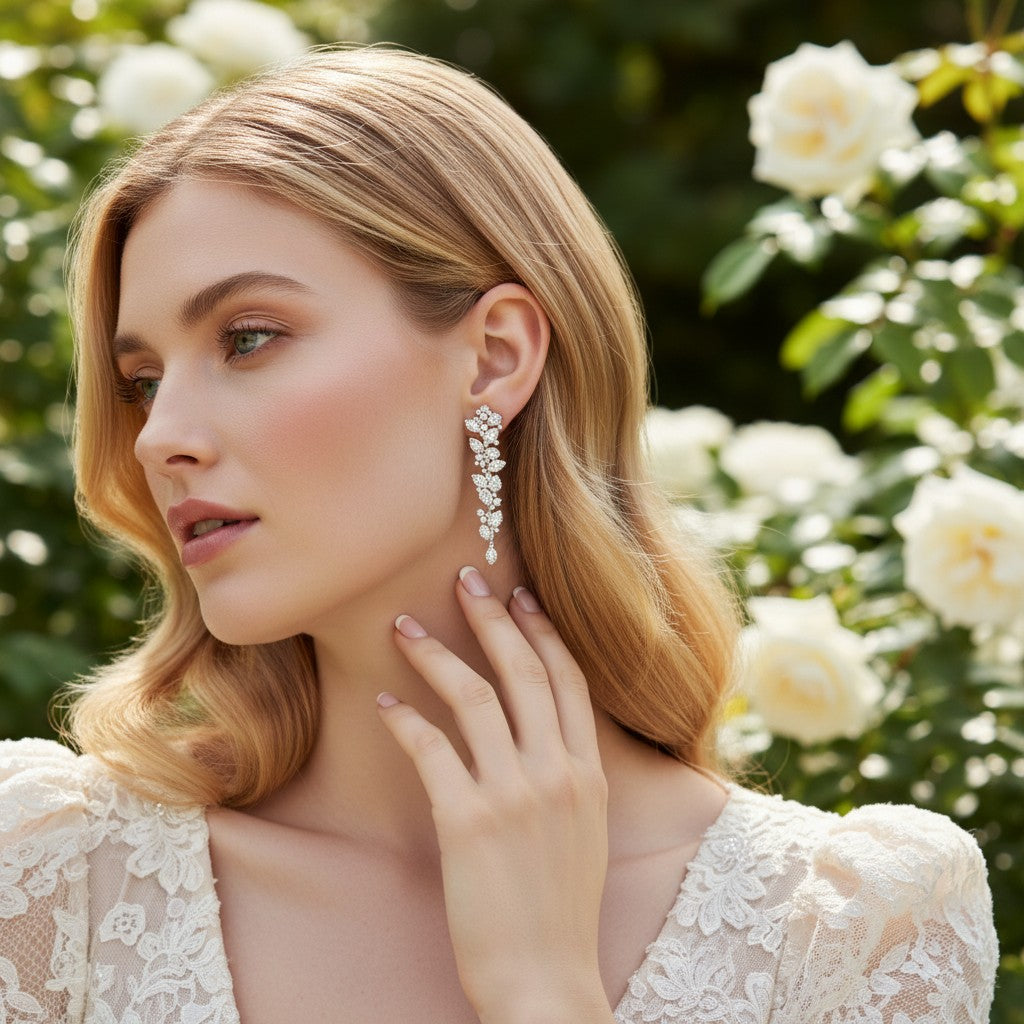 CUBIC ZIRCONIA COLLECTION - BEDAZZLE EARRINGS - CZER568