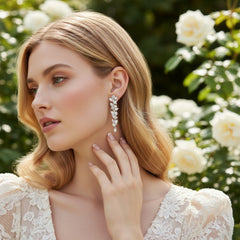 CUBIC ZIRCONIA COLLECTION - BEDAZZLE EARRINGS - CZER568