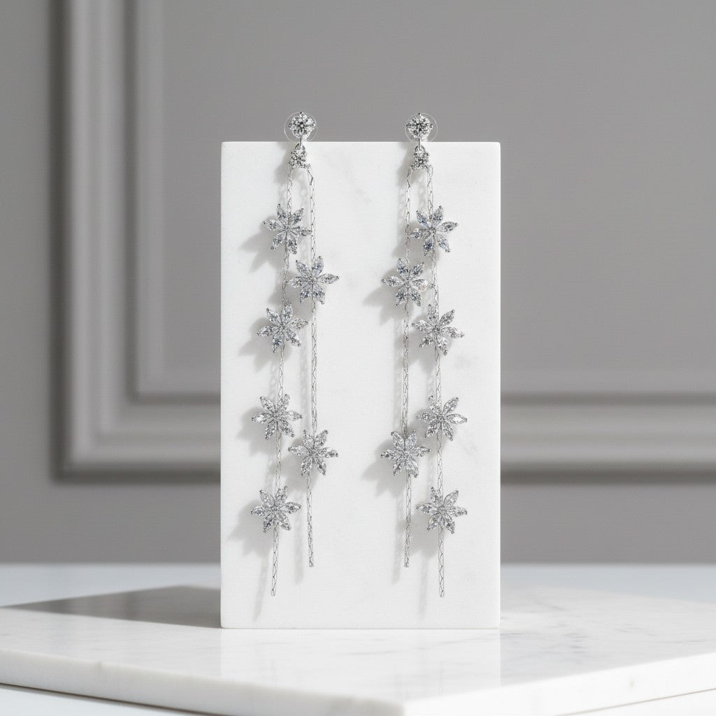 CUBIC ZIRCONIA COLLECTION - STARLET GEM EARRINGS - CZER570