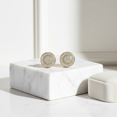 CUBIC ZIRCONIA COLLECTION - CRYSTALLURE STUD EARRINGS - CZER571 GOLD