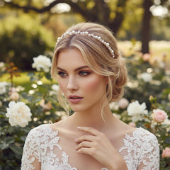 ATHENA COLLECTION - CHIC HEADBAND - AHB61 ROSE GOLD