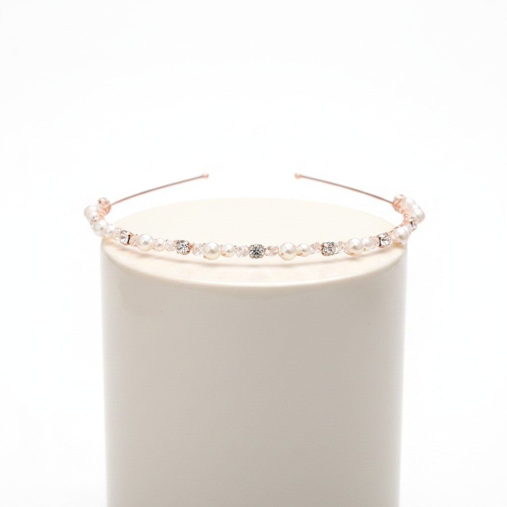 ATHENA COLLECTION - CHIC HEADBAND - AHB61 ROSE GOLD