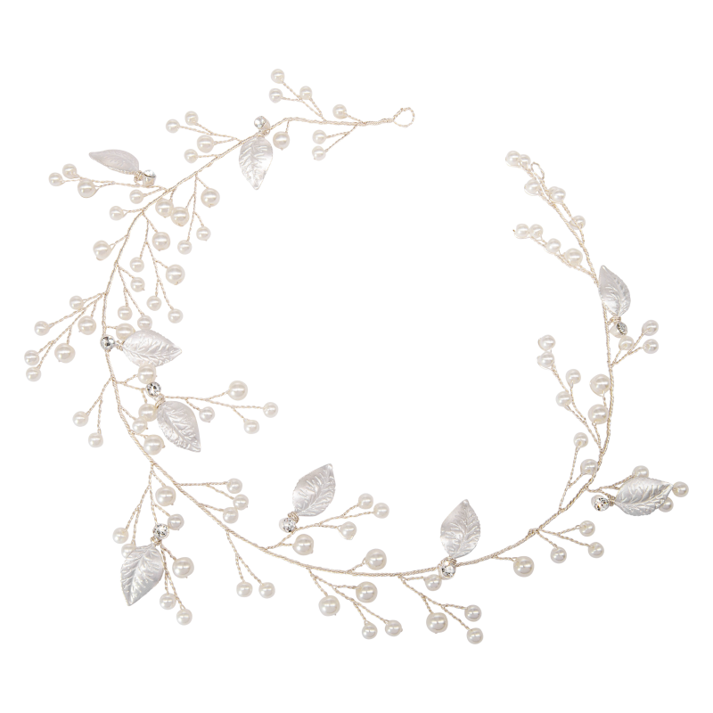ATHENA COLLECTION - STARLET ELEGANCE HAIR VINE - SILVER  HP179