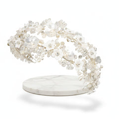 ATHENA COLLECTION - EXQUISITE LUXE HEADBAND - SILVER AHB64