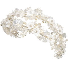 ATHENA COLLECTION - EXQUISITE LUXE HEADBAND - SILVER AHB64