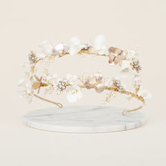 ATHENA COLLECTION - GLAMOROUS PINK BLUSH HEADPIECE - AHB92