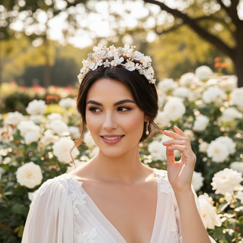 ATHENA COLLECTION - GLAMOROUS HEADPIECE - AHB92 SILVER