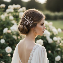 ATHENA COLLECTION - SIMPLY CHIC HAIR COMB - HC220 SILVER