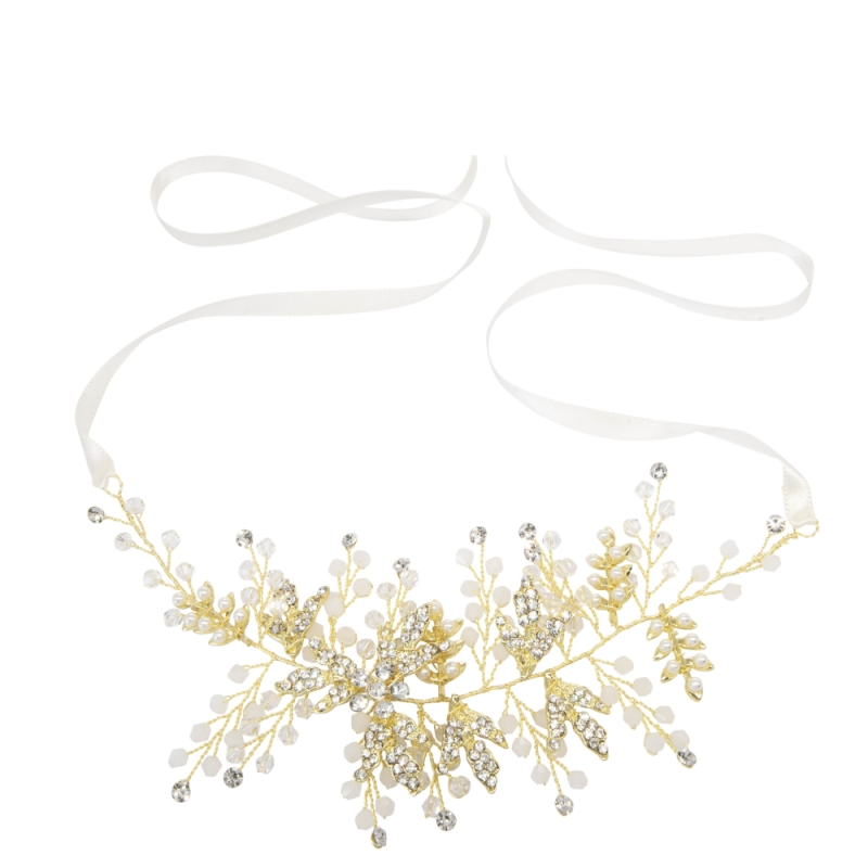 ATHENA COLLECTION - DIVINE CRYSTAL HAIR VINE - HP185 GOLD