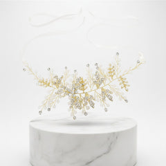 ATHENA COLLECTION - DIVINE CRYSTAL HAIR VINE - HP185 GOLD