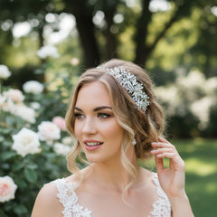 ATHENA COLLECTION - DIVINE CRYSTAL HAIR VINE - HP185 SILVER