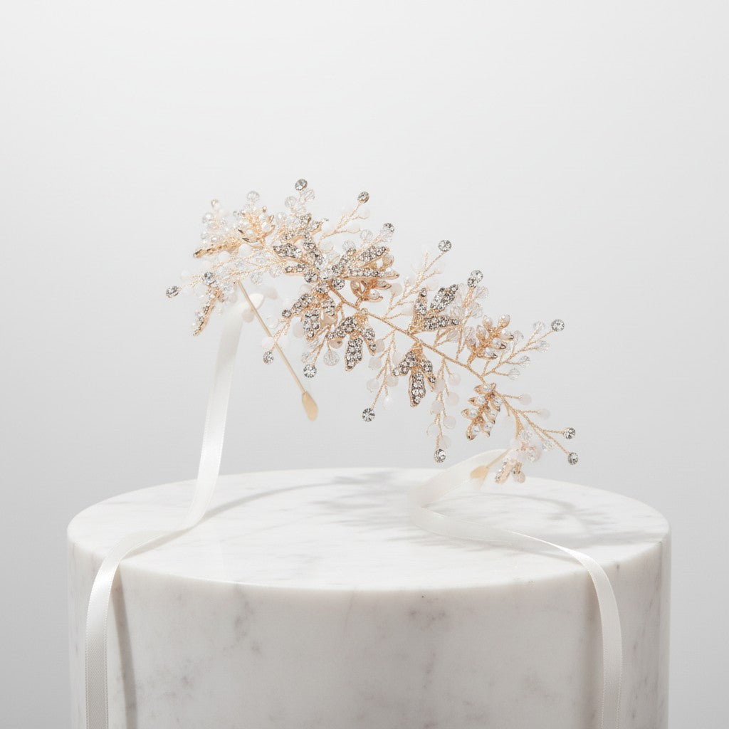 ATHENA COLLECTION - DIVINE CRYSTAL HAIR VINE - HP185 ROSE GOLD