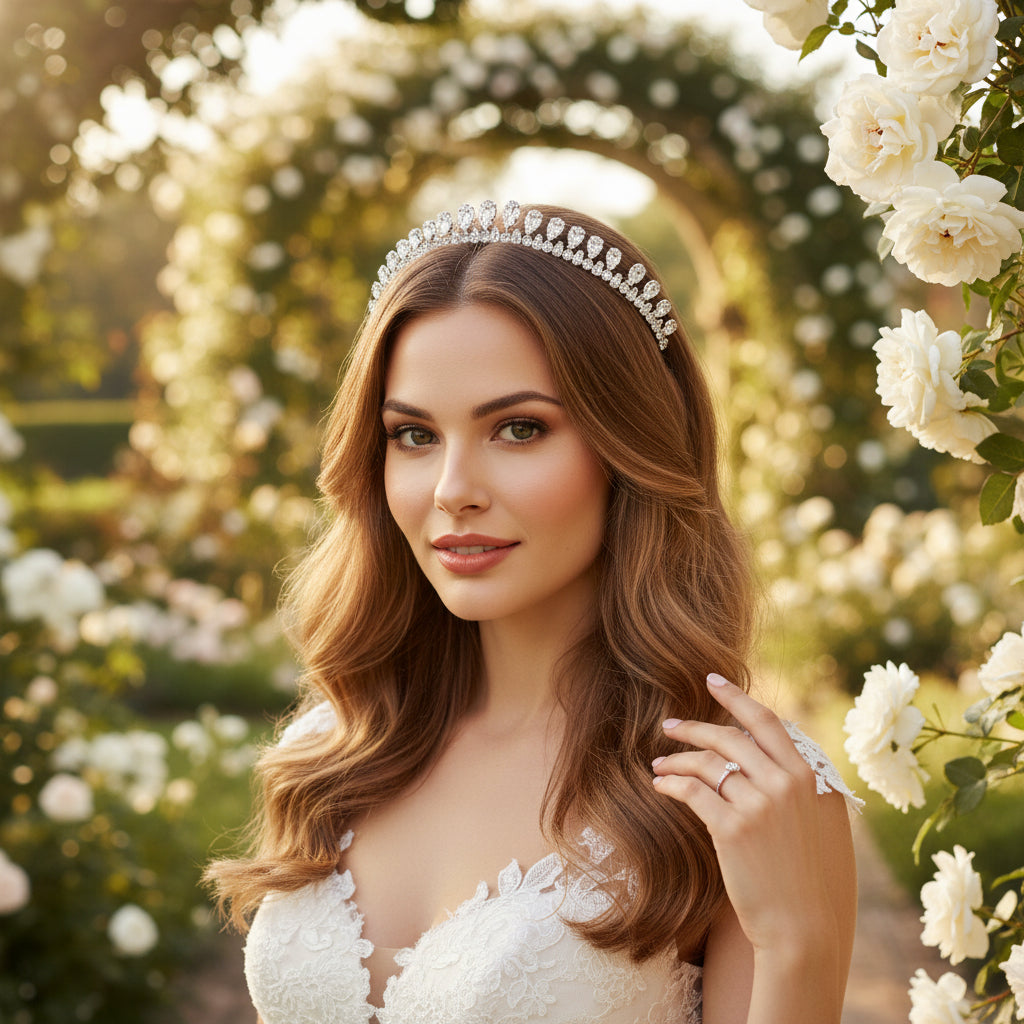 CUBIC ZIRCONIA COLLECTION - HOLLYWOOD GLAM HEADBAND - AHB106