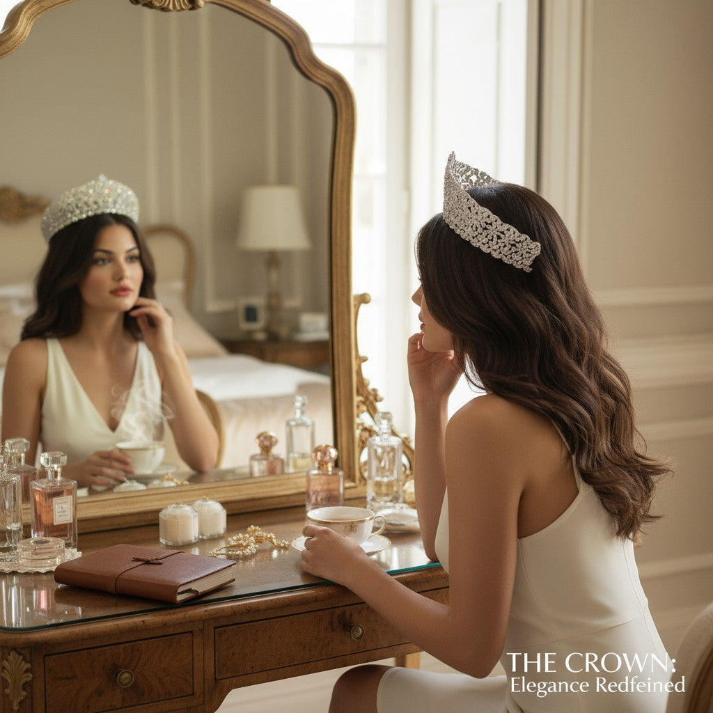 CUBIC ZIRCONIA COLLECTION - RADIANCE LUXE CROWN - AHB72