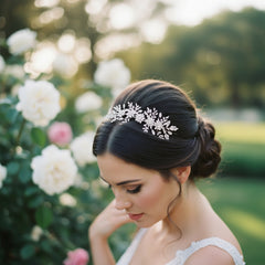 CUBIC ZIRCONIA COLLECTION - BEDAZZLE CRYSTAL HEADPIECE - AHB83