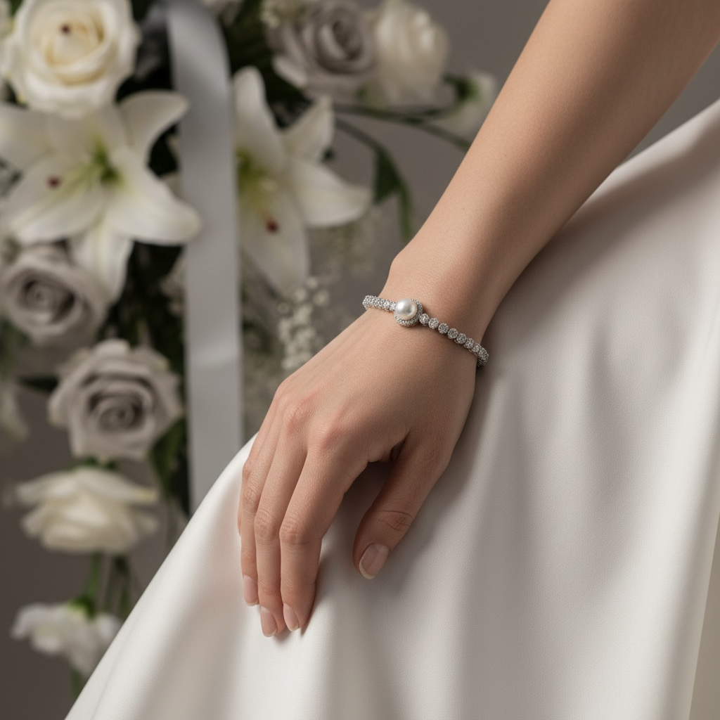 CUBIC ZIRCONIA COLLECTION - EXQUISITE CRYSTAL BRACELET - BR120