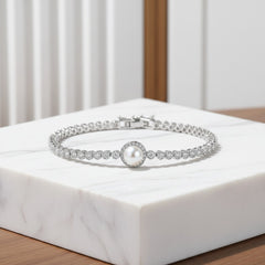 CUBIC ZIRCONIA COLLECTION - EXQUISITE CRYSTAL BRACELET - BR120