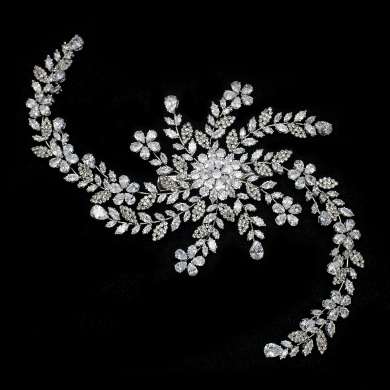 CUBIC ZIRCONIA COLLECTION - CRYSTAL EXTRAVAGANCE HEADPIECE - AHB79