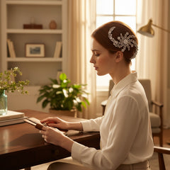 CUBIC ZIRCONIA COLLECTION - CRYSTAL EXTRAVAGANCE HEADPIECE - AHB79