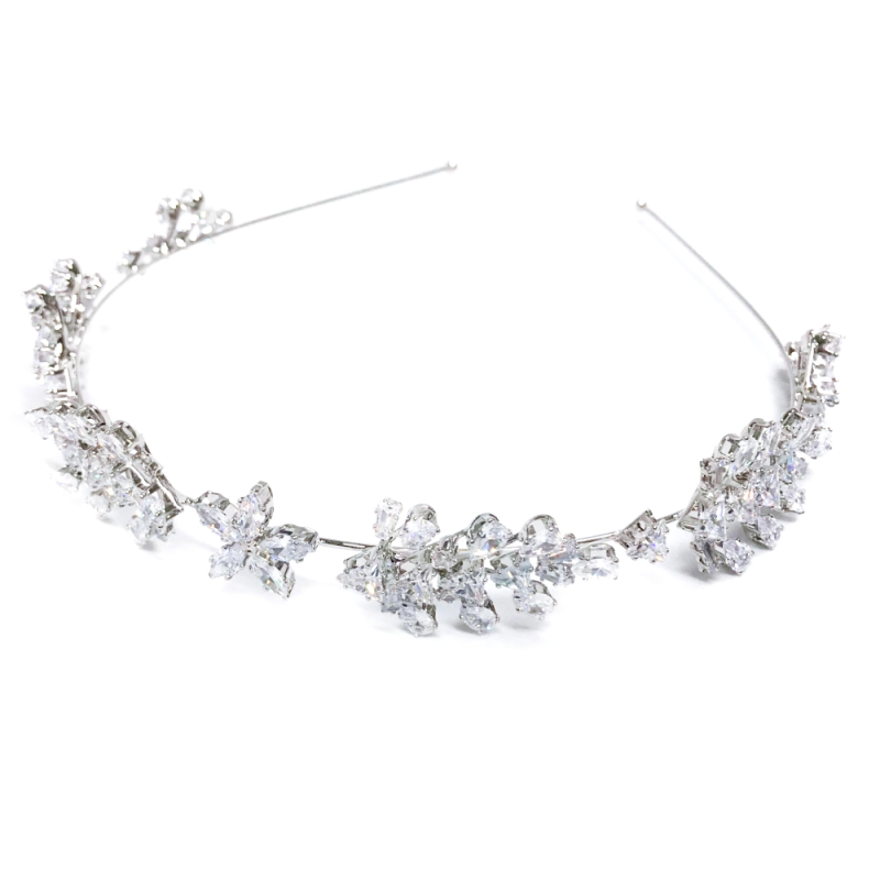 CUBIC ZIRCONIA COLLECTION - SHIMMERING VINE HEADBAND - AHB85