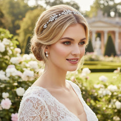 CUBIC ZIRCONIA COLLECTION - SHIMMERING VINE HEADBAND - AHB85