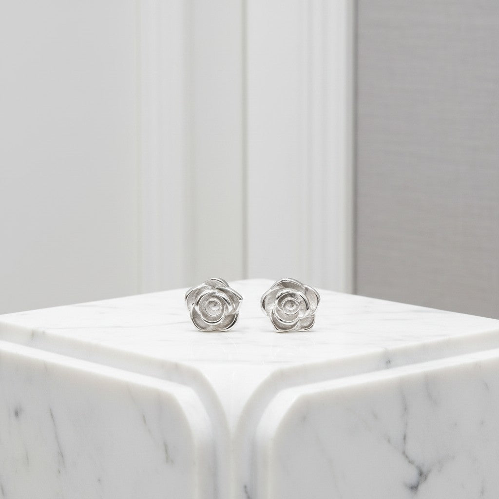 ATHENA COLLECTION - VINTAGE ROSE EARRINGS - CZER574