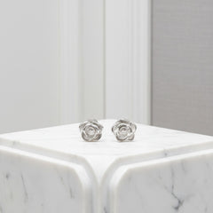 ATHENA COLLECTION - VINTAGE ROSE EARRINGS - CZER574