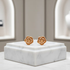 ATHENA COLLECTION - VINTAGE ROSE EARRINGS - CZER574 ROSE GOLD