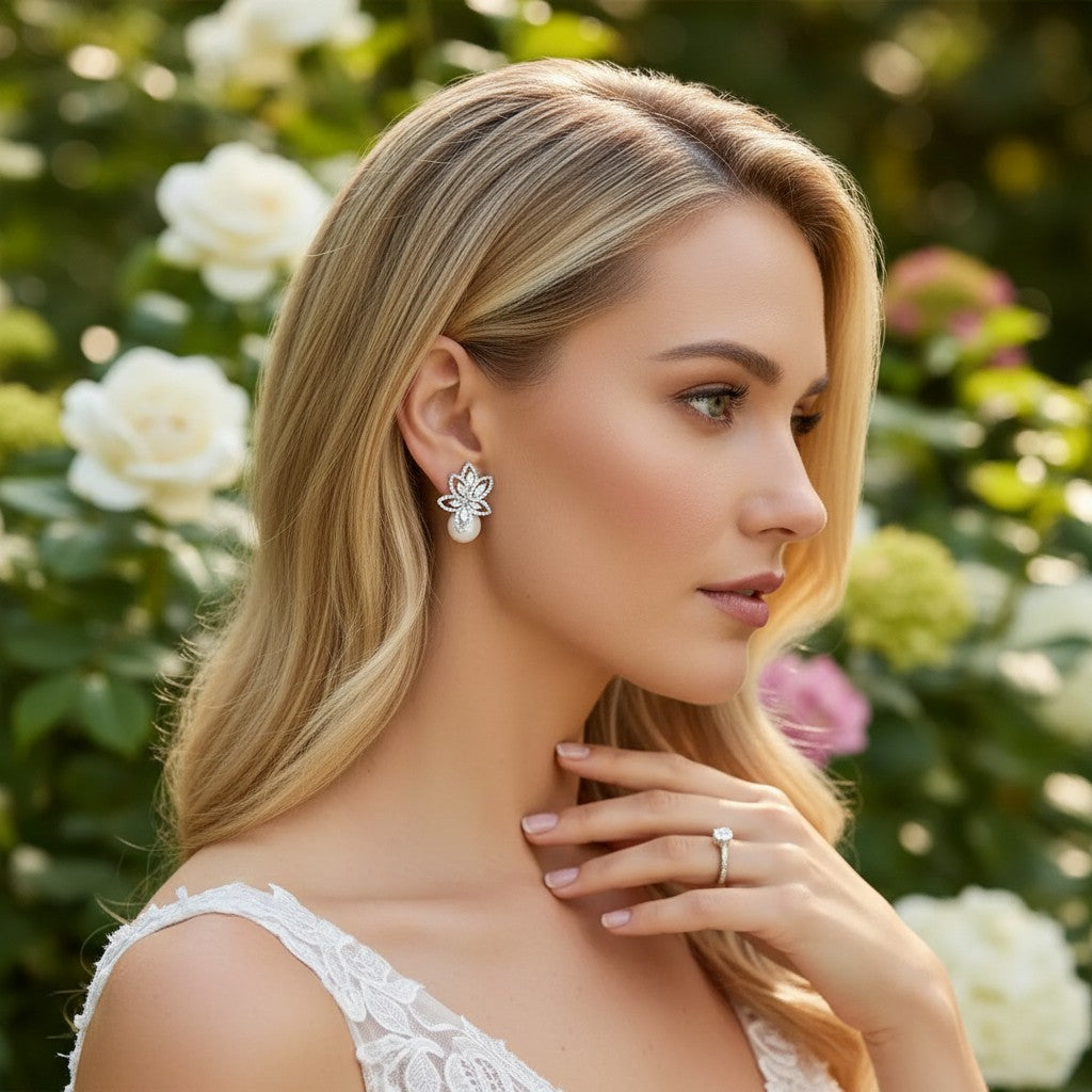 CUBIC ZIRCONIA COLLECTION - STARLET SPARKLE EARRINGS - CZER577
