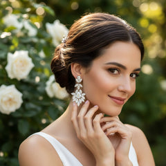 CUBIC ZIRCONIA COLLECTION - DAZZLING STARLET EARRINGS - CZER578