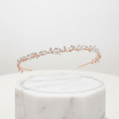 ATHENA COLLECTION - CRYSTAL CHIC HEADBAND - AHB-52 (ROSE GOLD)