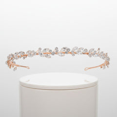 ATHENA COLLECTION - CRYSTAL CHIC HEADBAND - AHB-52 (ROSE GOLD)
