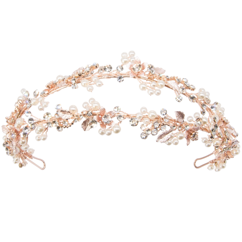 ATHENA COLLECTION - ENCHANTMENT VINE HEADBAND AHB75 ROSE GOLD