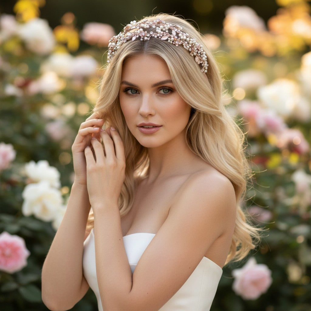 ATHENA COLLECTION - ENCHANTMENT VINE HEADBAND AHB75 ROSE GOLD