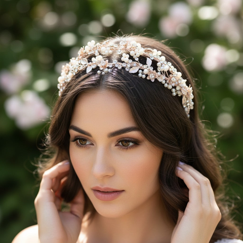 ATHENA COLLECTION - ENCHANTMENT VINE HEADBAND AHB75 ROSE GOLD