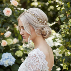 ATHENA COLLECTION - PRETTY CHIC HAIR VINE - HP189 SILVER