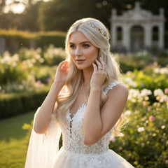 ATHENA COLLECTION - PRETTY CHIC HAIR VINE - HP189 SILVER