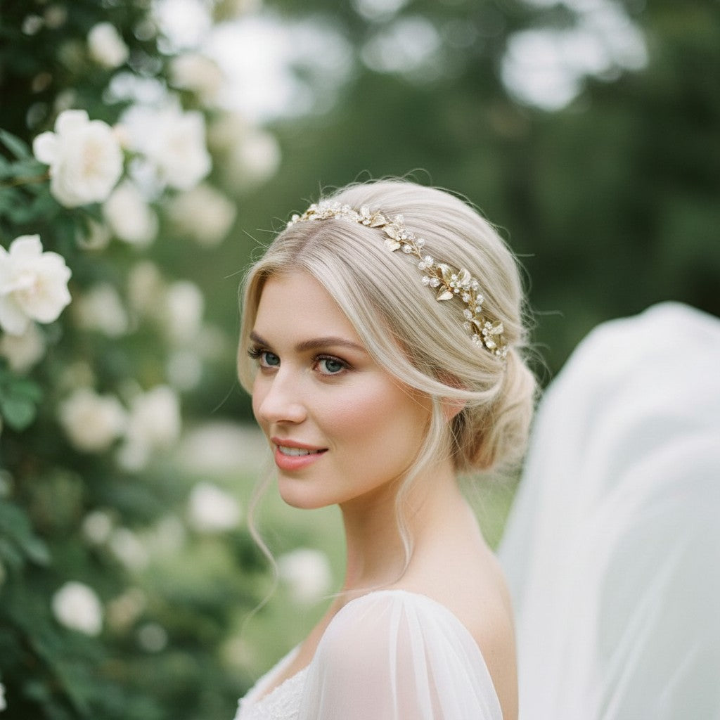 ATHENA COLLECTION - PRETTY CHIC HAIR VINE - HP189 GOLD