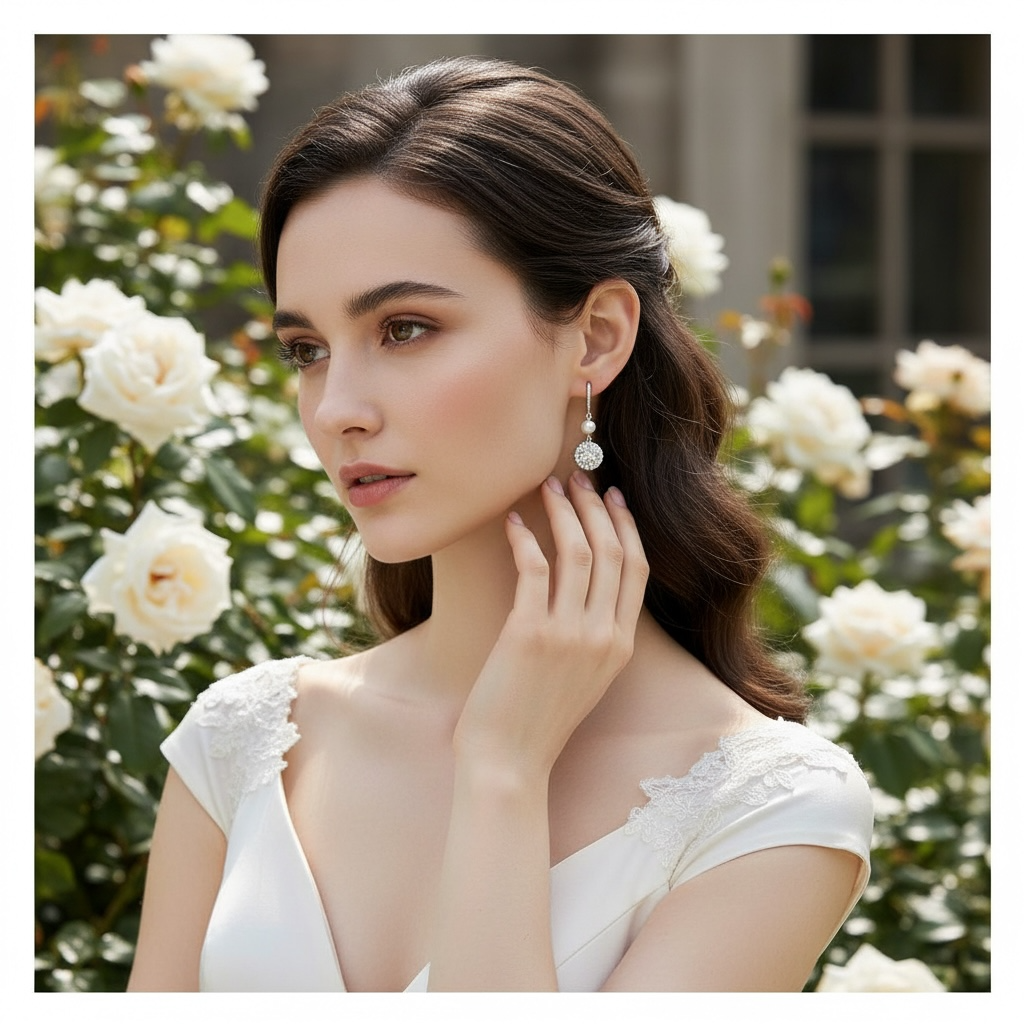 CUBIC ZIRCONIA COLLECTION - DAINTY STARLET EARRINGS  - CZER581SILVER