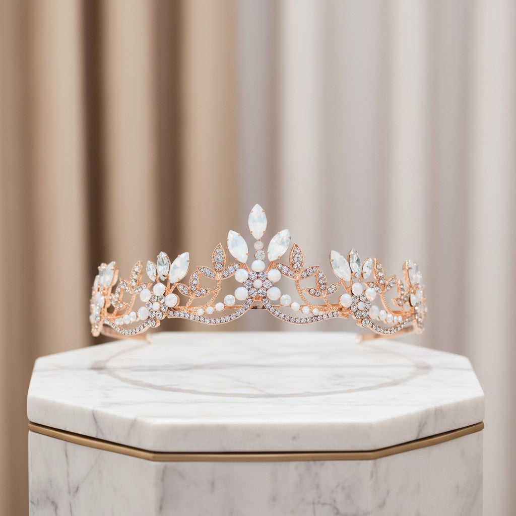 ATHENA COLLECTION - ETERNAL LUXE TIARA - AHB66 ROSE GOLD