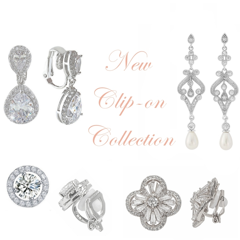 CUBIC ZIRCONIA COLLECTION - CRYSTAL ELEGANCE CLIP ON COLLECTION - 2