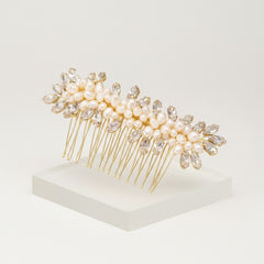 ATHENA COLLECTION - EXQUISITE PEARL COMB - HC202 GOLD