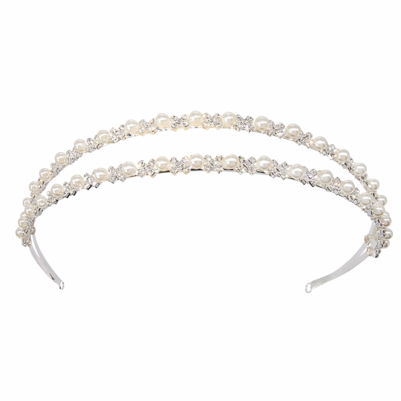 ATHENA COLLECTION - DAINTY DIVA HEADBAND - AHB91 SILVER